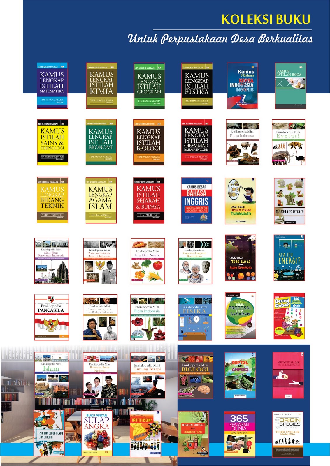 Contoh Terbaru RAB Pengadaan Buku Perpustakaan Desa Paket