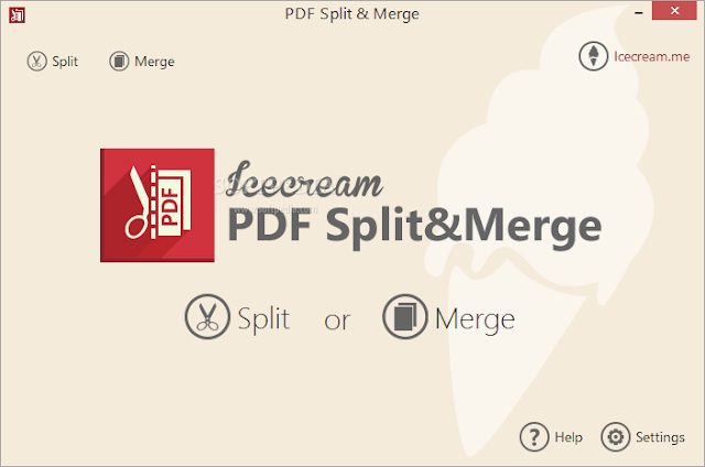 تحميل برنامج دمج وتقسيم ملفات بي دي اف IceCream PDF Split & Merge 3.25