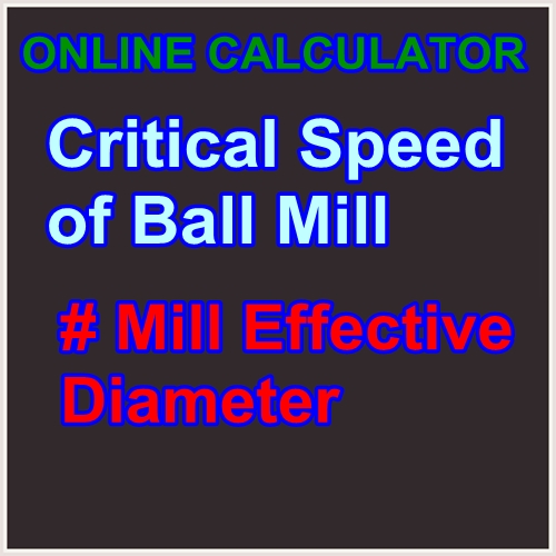 CRITICAL SPEED OF BALL MILL Cement Technology