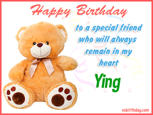 Ying Happy birthday friend Ying Happy birthday friend
