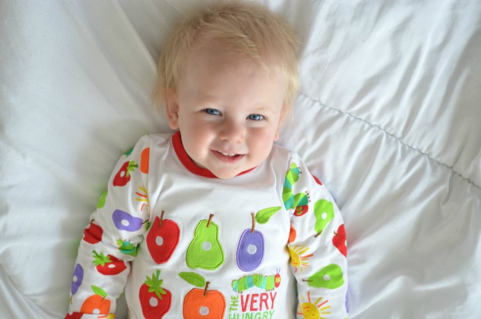 very hungry caterpillar sleepsuit