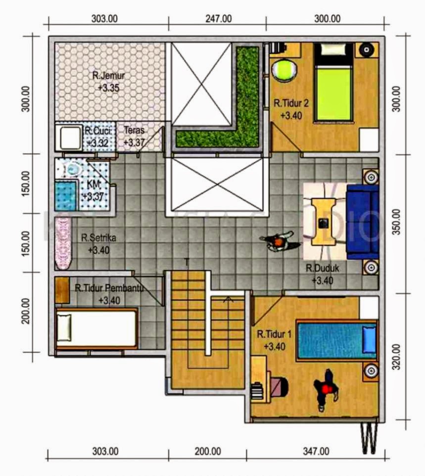 Mengagunkan Denah Rumah Type 45 3 Kamar Tidur