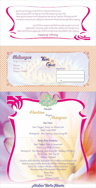 AW12 undangan married Orange Pink