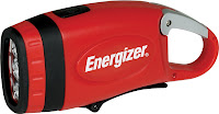 Energizer Weatheready 3-LED Carabineer Rechargeable Crank Light, Red product image