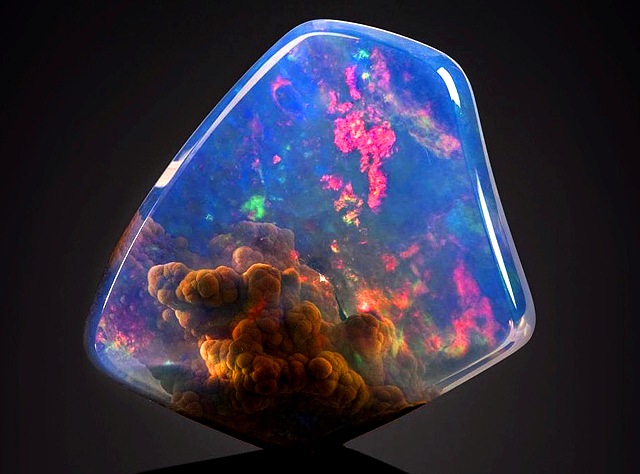 The Contraluz Opal Looks Like It Has A Universe Inside It