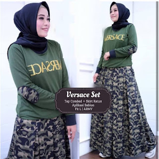 Versace Set Jual Baju Setelan Muslim Wanita Versace Set