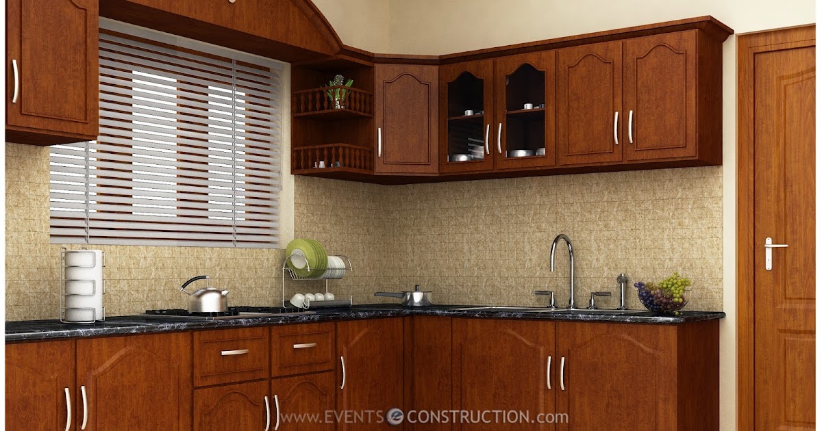 Evens Construction Pvt Ltd: Simple kerala kitchen interior