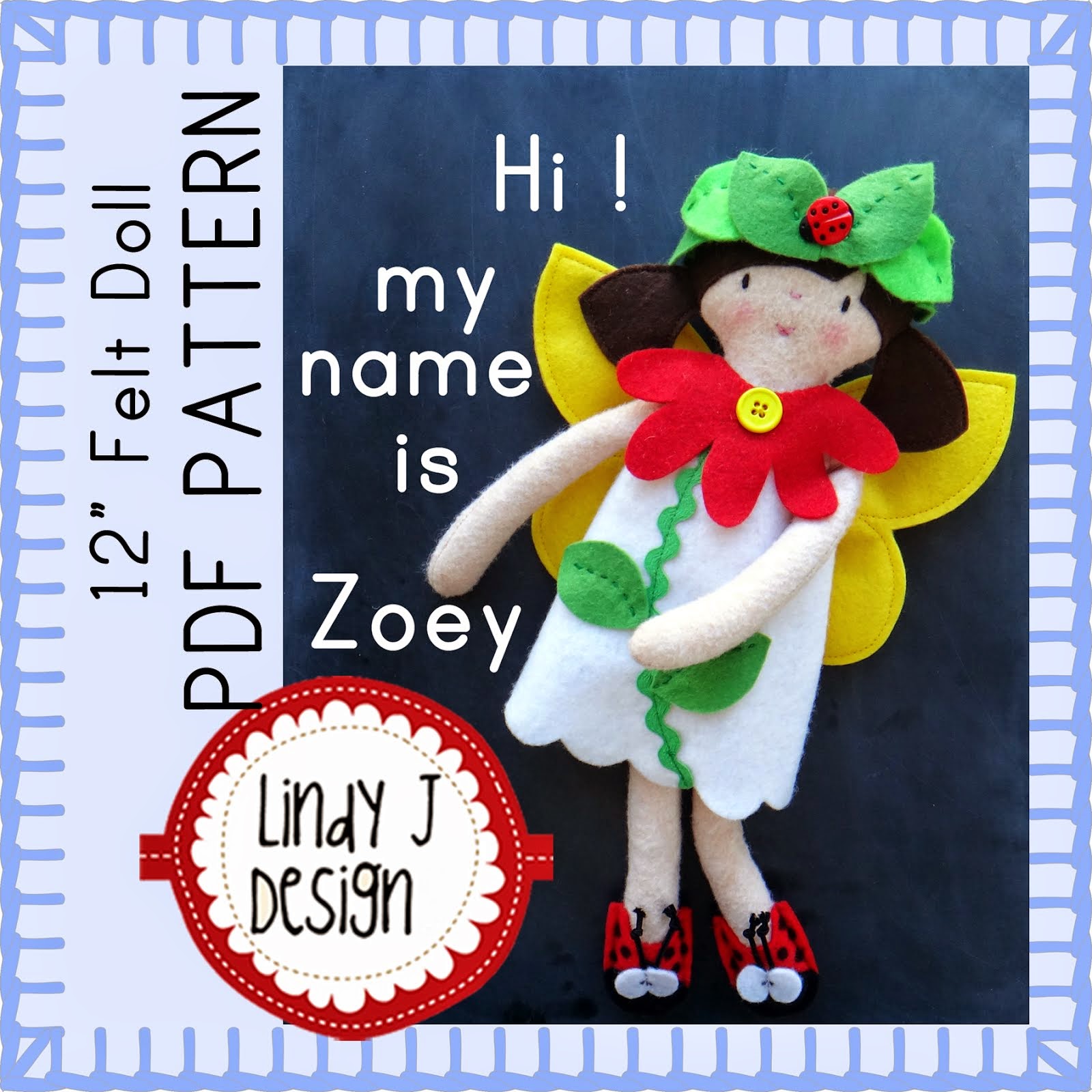 My Zoey Doll PDF Pattern