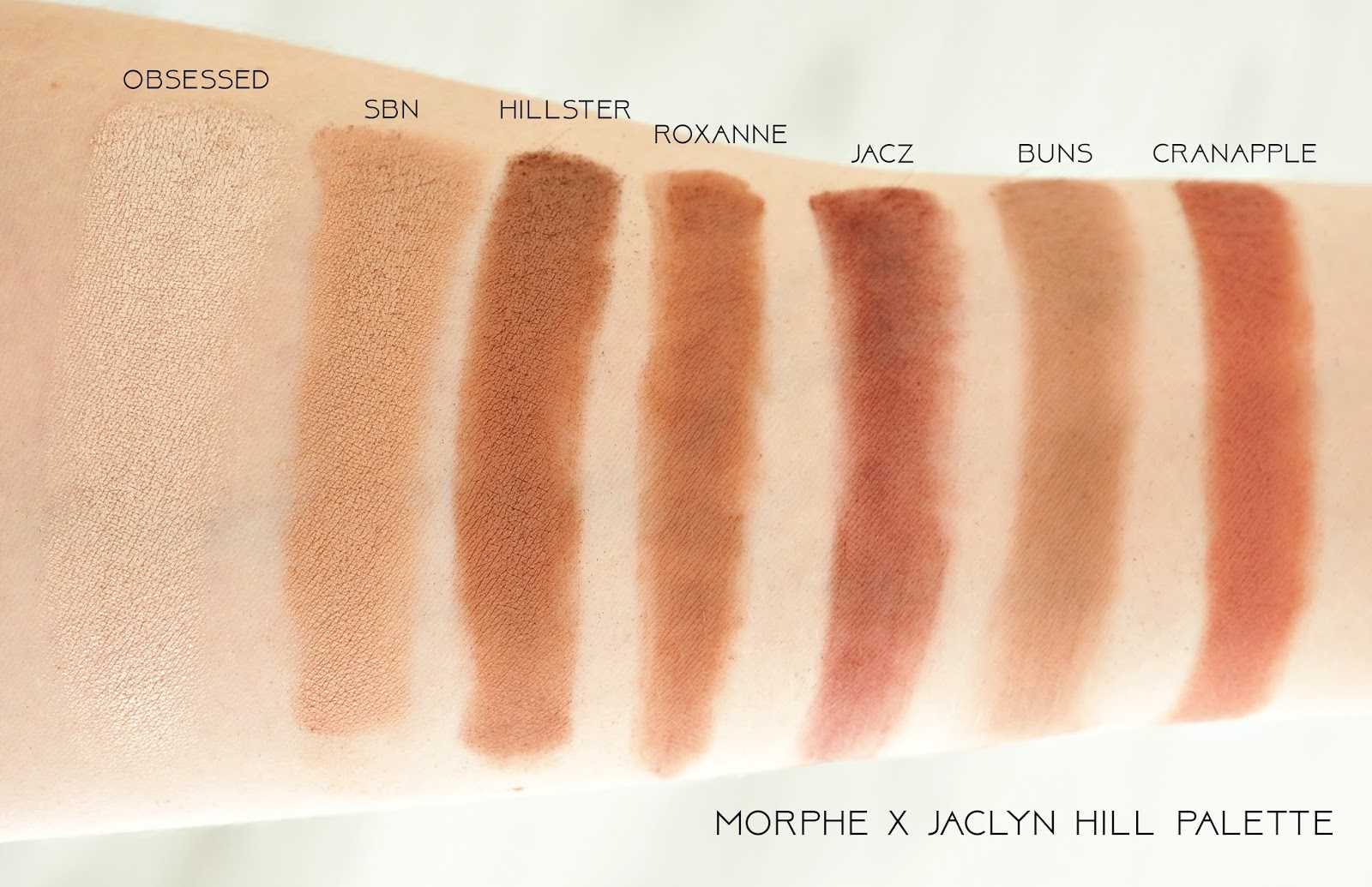 Morphe X Jaclyn Hill Eyeshadow Palette Swatches