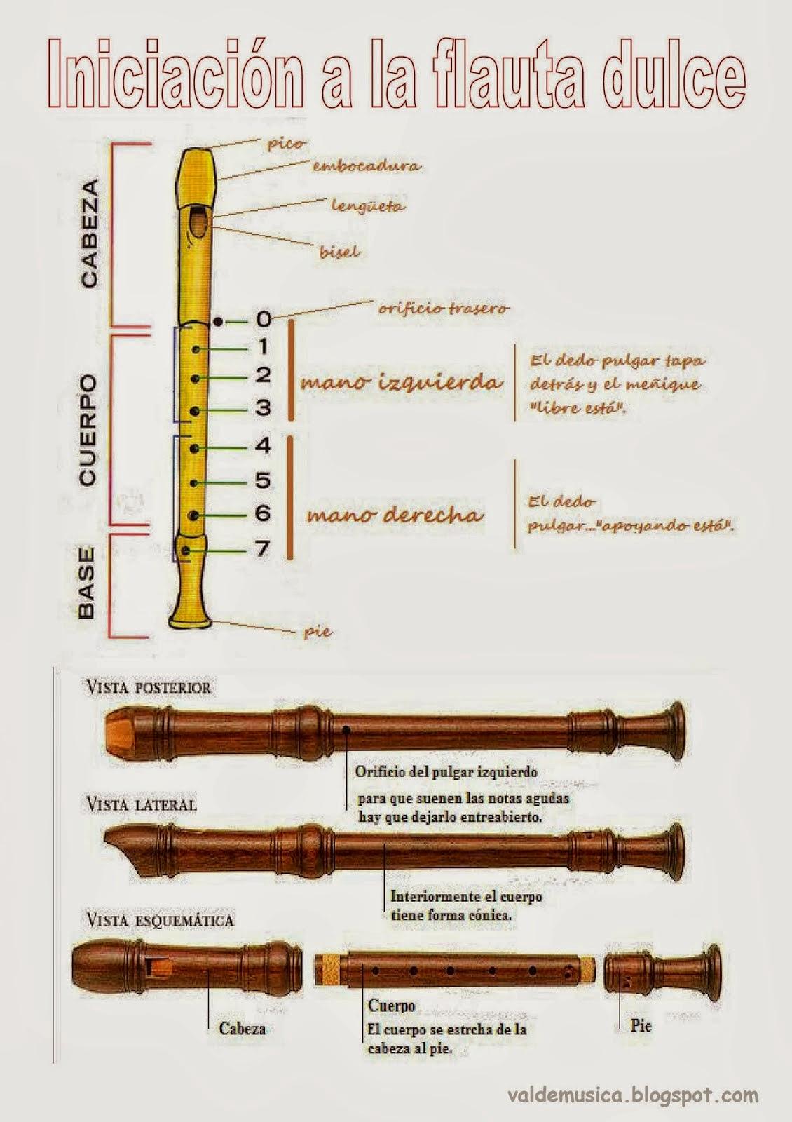El Blog del Profe Parra Conceptos Básicos de la Flauta Dulce y algunas
