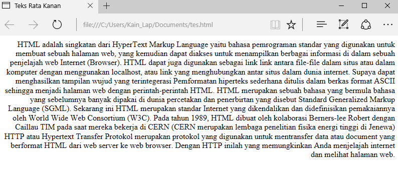 Cara Membuat Teks Rata Kiri, Kanan, Tengah, Penuh.