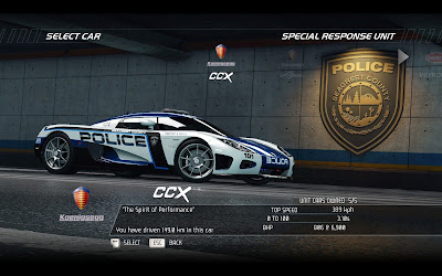 Nfs Hot Pursuit Koenigsegg CCX Police Car HD Game Wallpaper