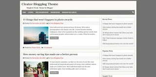 cleator blogger template