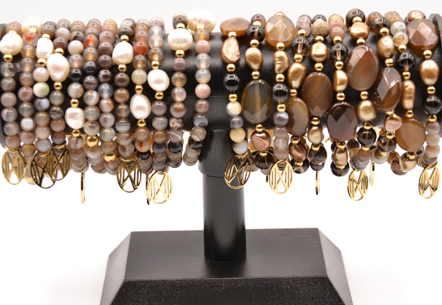 Bracelets by Dos por Dos - gemstones, 14k gold plated