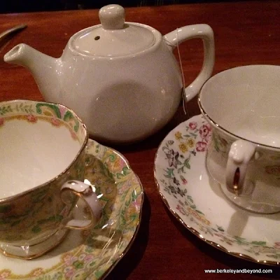 a proper tea service at The Growlers' Arms in Oakland, California