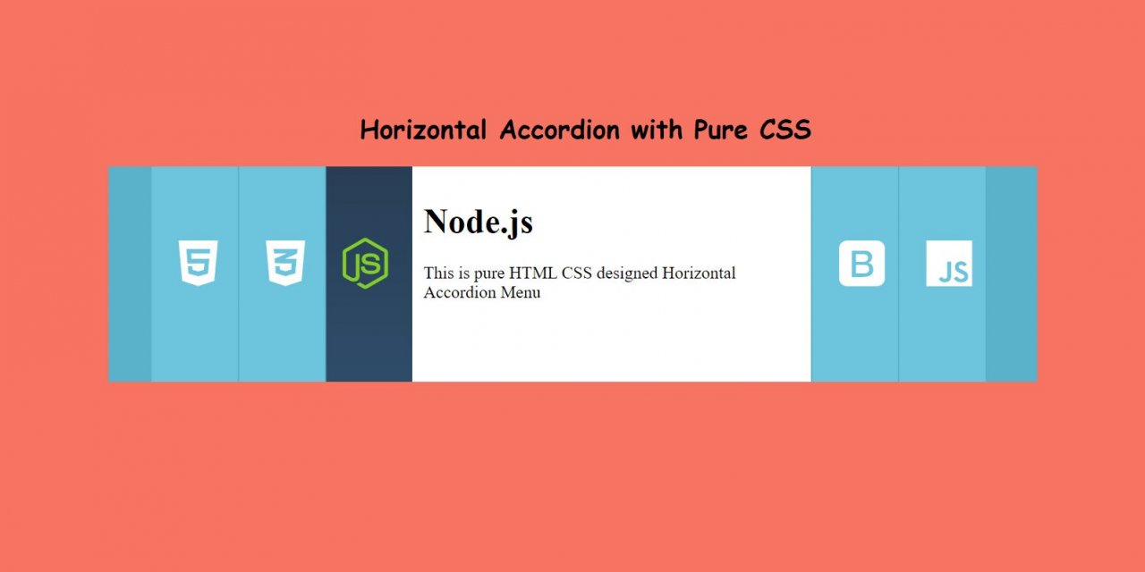 How to Make Horizontal Accordion Menu with CSS Yatendra Pratap Singh