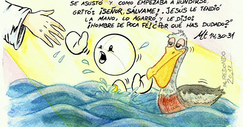 M REDONDO Comics MISI Evangelio Mt 14 30 31 M REDONDO Comics MISI Evangelio Mt 14 30 31