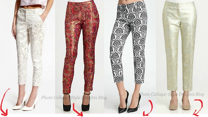 Style-Delights: Trending: Brocade Pants And Capris