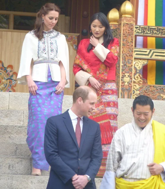Prince William and Kate Middleton, King Jigme Khesar Namgyel Wangchuck and Queen Jetsun Pema in Thimphu