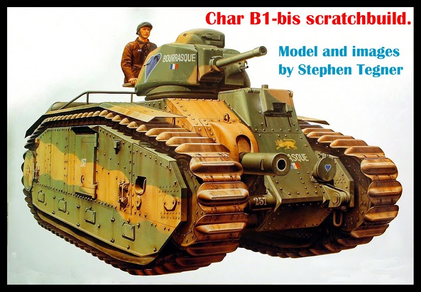Char B1-bis scratchbuild. 