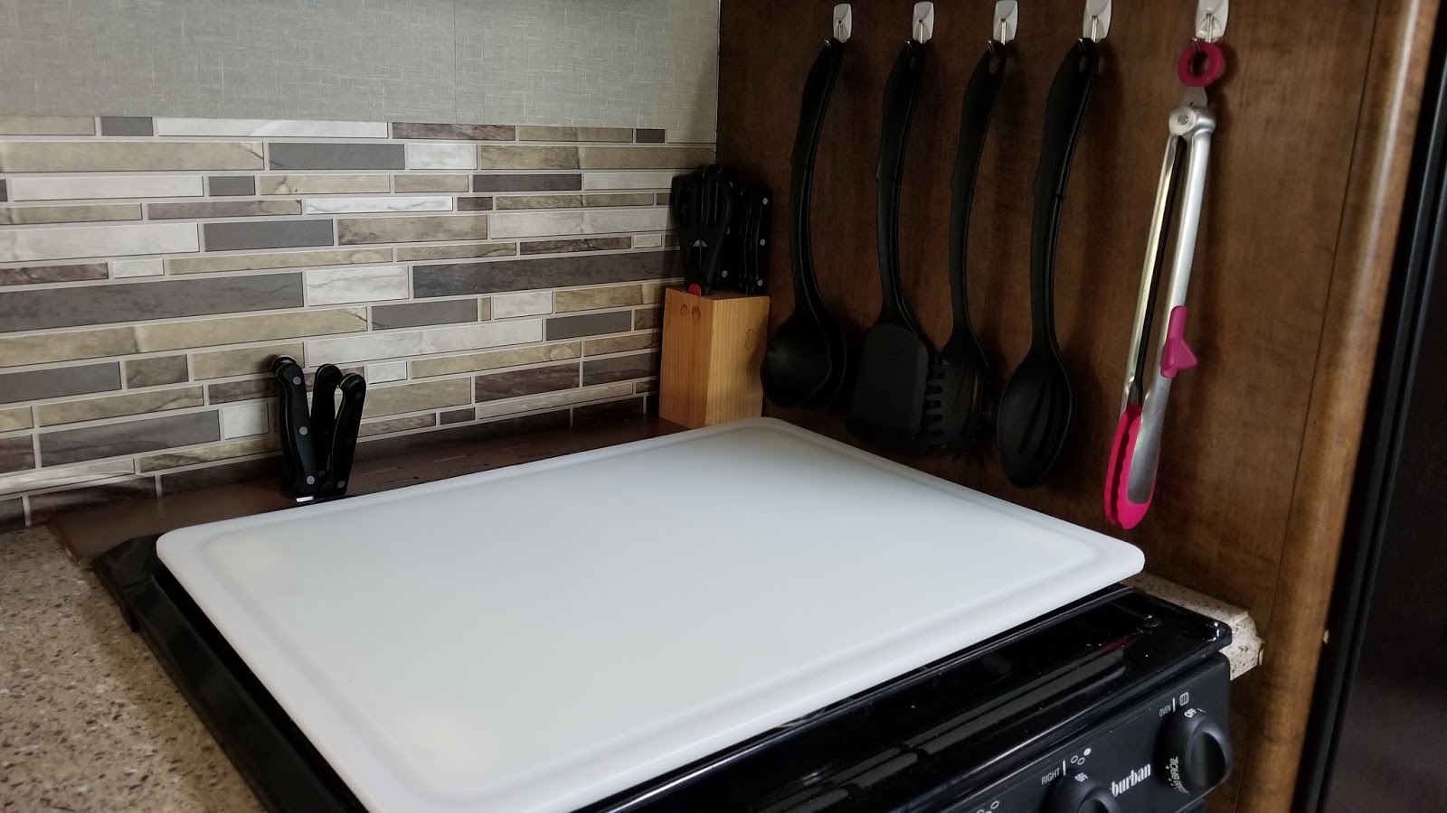 Life as a Homeschool Mom Stove Covers for the RV