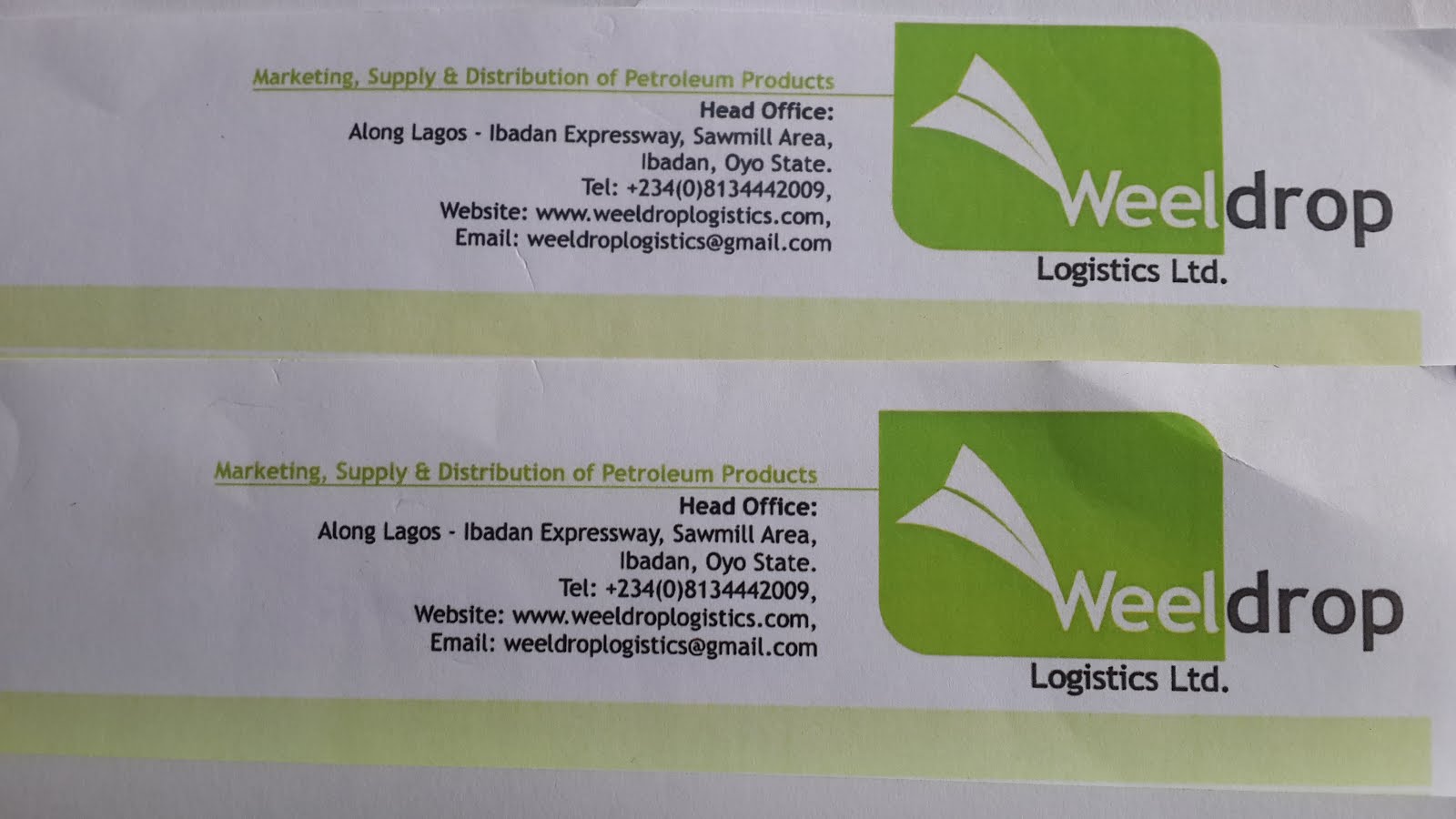 Weeldrop Logistics Nigeria Limited