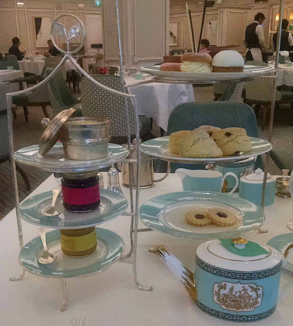 A decadent afternoon tea with scones and sweets at Fortnum & Mason in London from 72 Hours to Go