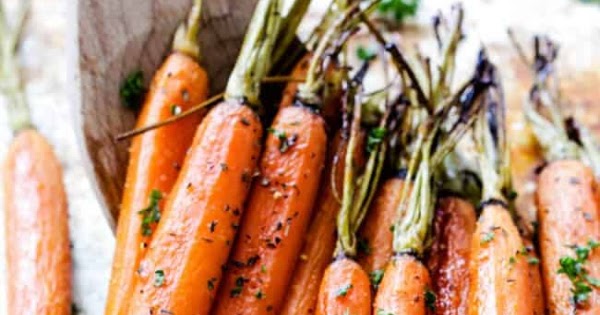 Secret Ingredient Honey Garlic Roasted Carrots Best Tasty Recipes On The Web