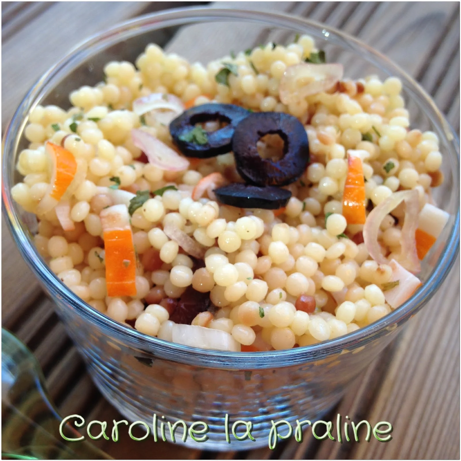 Caroline La Praline: Salade de Perles marines à l'Estragon