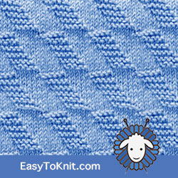 Knit Purl 17: Horizontal Parallelogram | Easy to knit #knittingstitches #knittingpattern