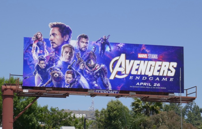Avengers Endgame film billboard