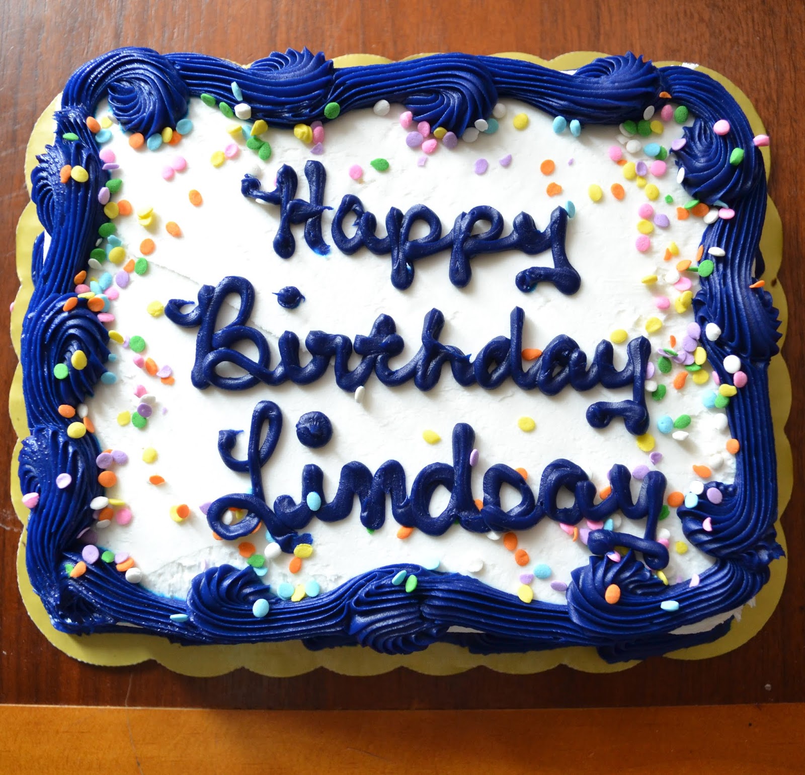 Happy Birthday Lindsay Cake