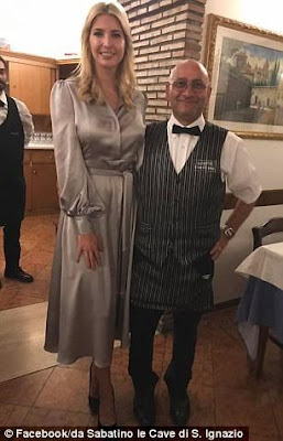 Love after duty! Ivanka and Jared enjoy date night in Rome after meeting the Pope (photos)