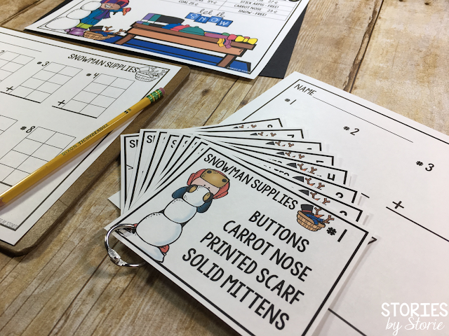 Do your students need more practice with addition with 4 addends? Try this Snowman Supplies freebie!