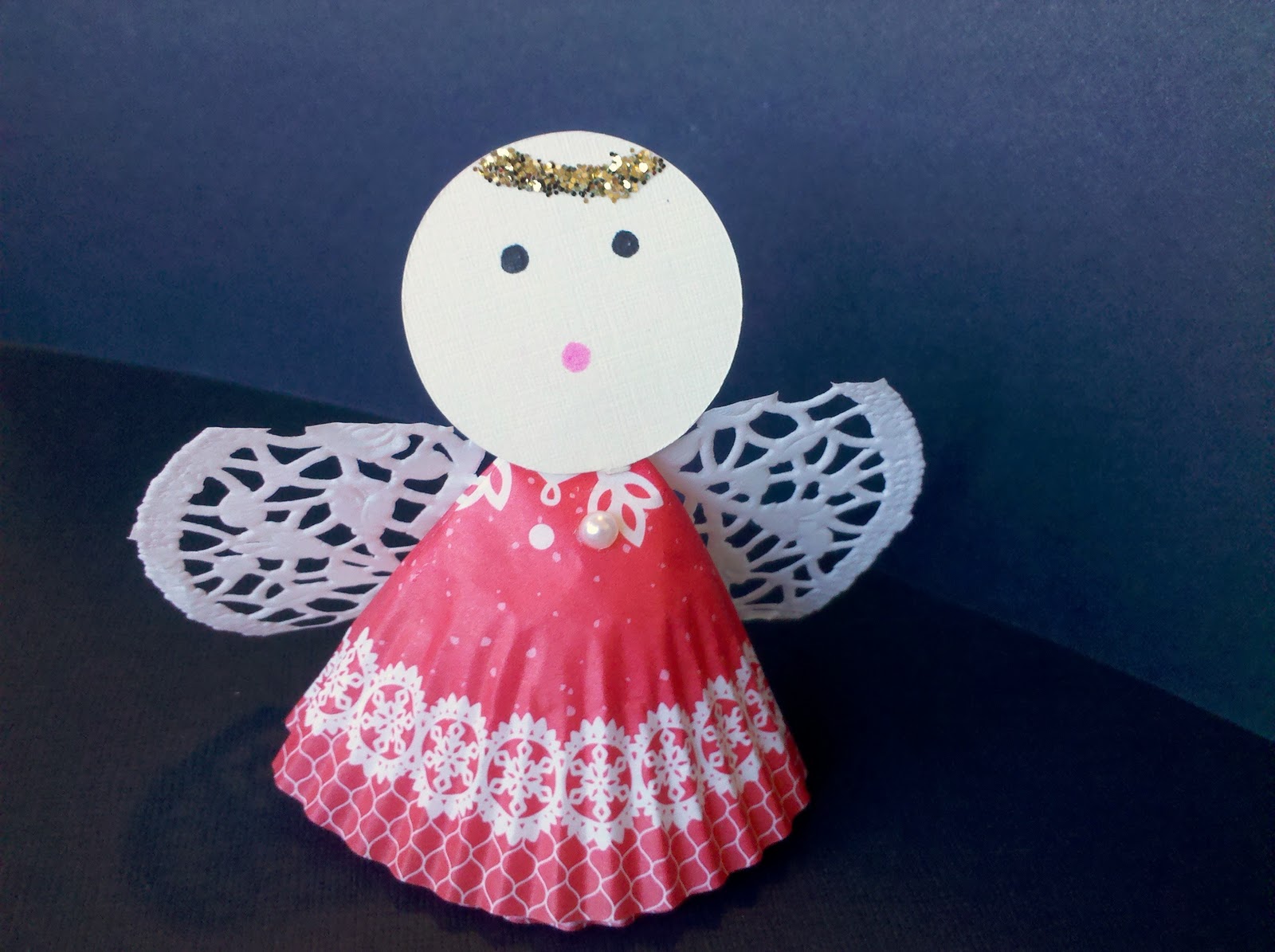 Paper Muffin Liner Angel Craft | Insting Blogs