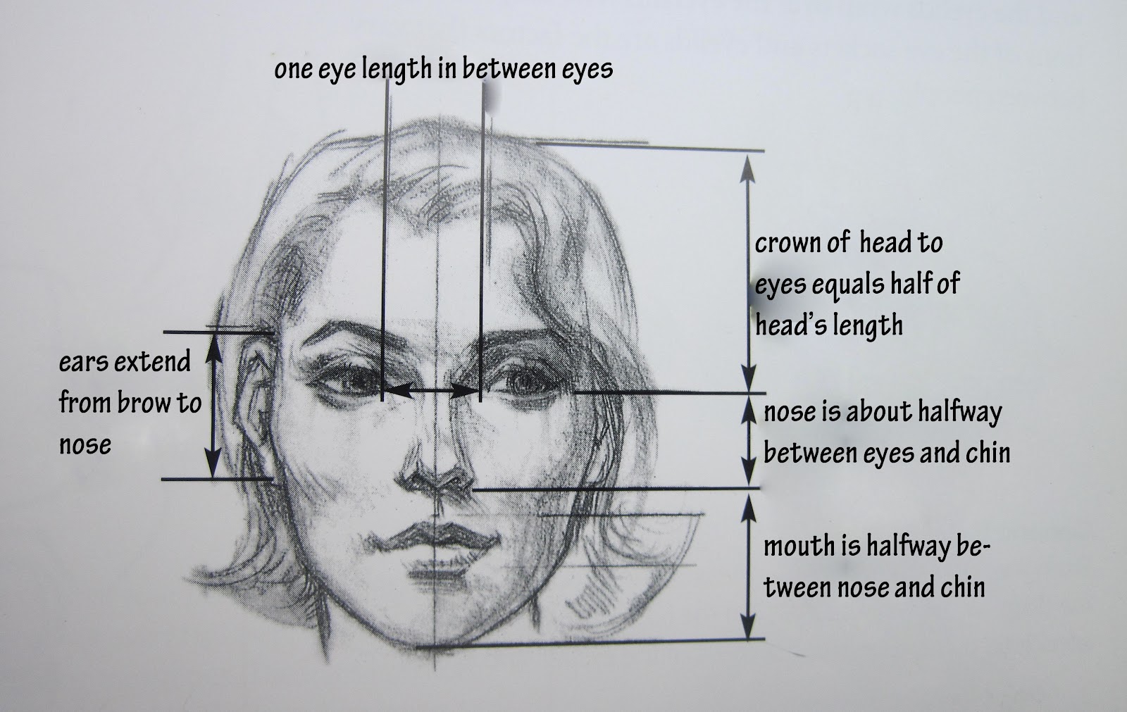 Facial Features Drawing 62