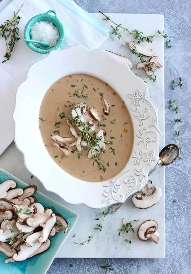 Winter Comfort Food Recipe: Cream of Wild Mushroom Soup from Food with a View