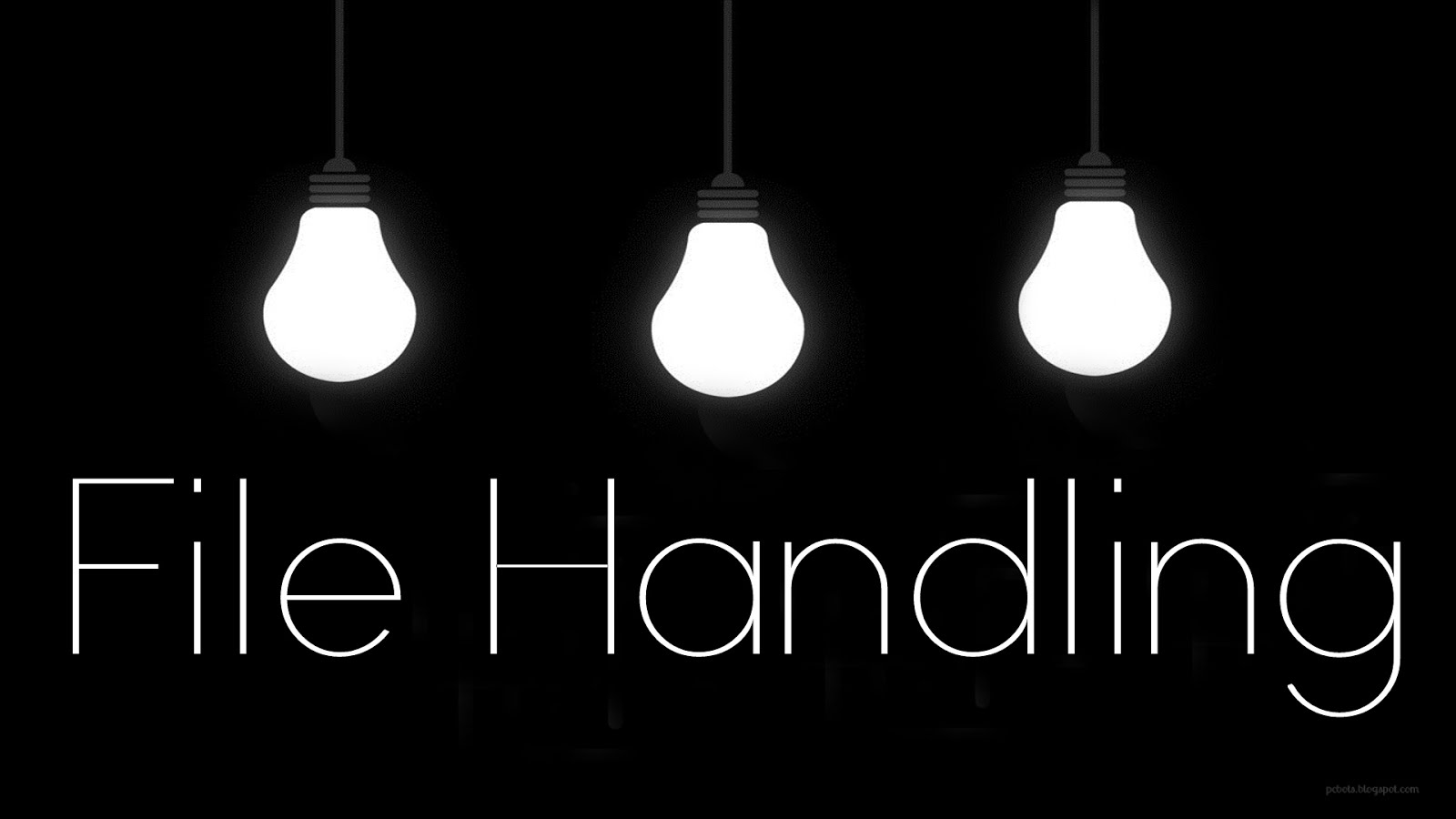 File handling STUDY NOTES