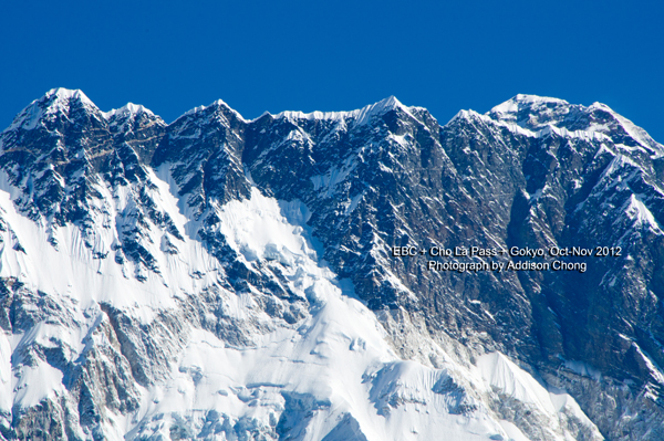 Nuptse blocking Everest