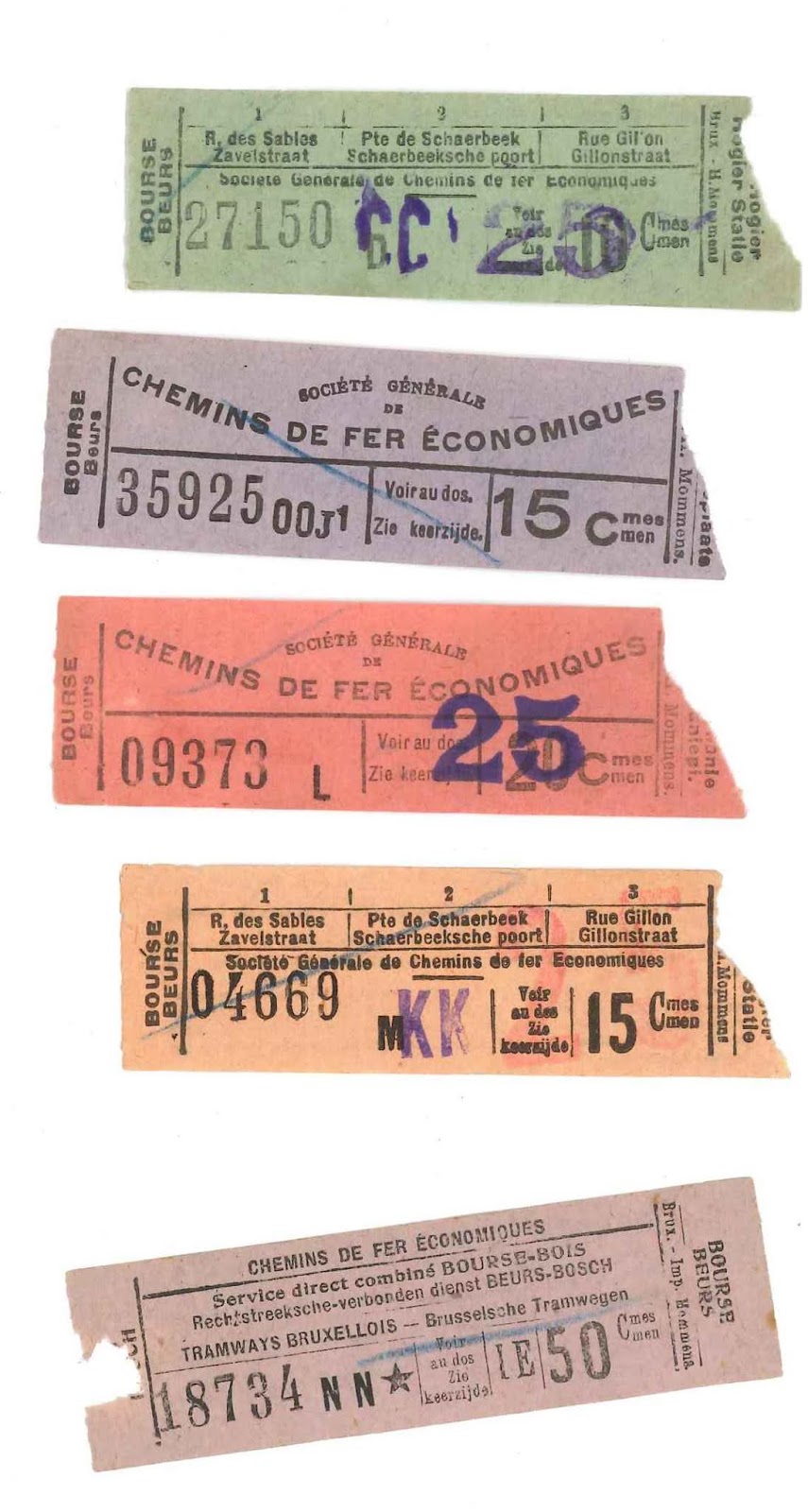 Le Blog de Callisto Ma collection de tickets de tram s'agrandit