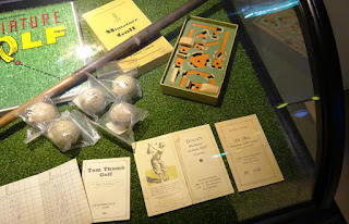 Memorabilia at the Swing by Golfbaren indoor minigolf course and speakeasy in Stockholm Sweden Memorabilia at the Swing by Golfbaren indoor minigolf course and speakeasy in Stockholm Sweden