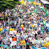 BRASIL / SÃO PAULO: PROTESTO ANTI-DILMA REÚNE MILHARES, ATO REGISTROU BRIGAS E AGRESSÃO