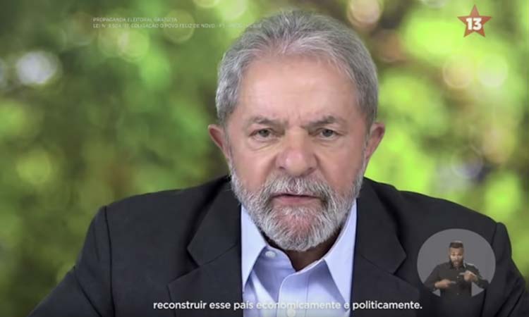 TSE determina suspensão de 30 segundos do PT com Lula como candidato