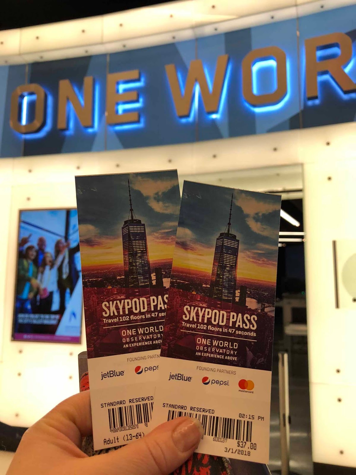 One World Trade Centerin pääsyliput Skypod Pass