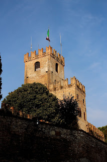 Conegliano's castle stands guard over  the town near Treviso