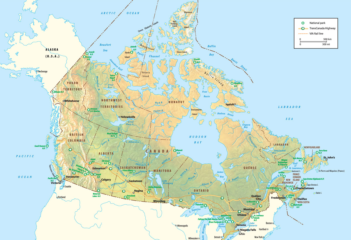 Canadá Mapas Geográficos do Canadá