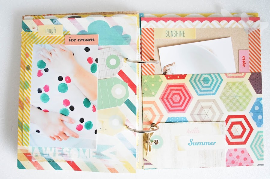 http://www.mylittlebrunch.com/2014/06/diy-mini-album-de-scrapbooking.html #DIY #scrapbooking