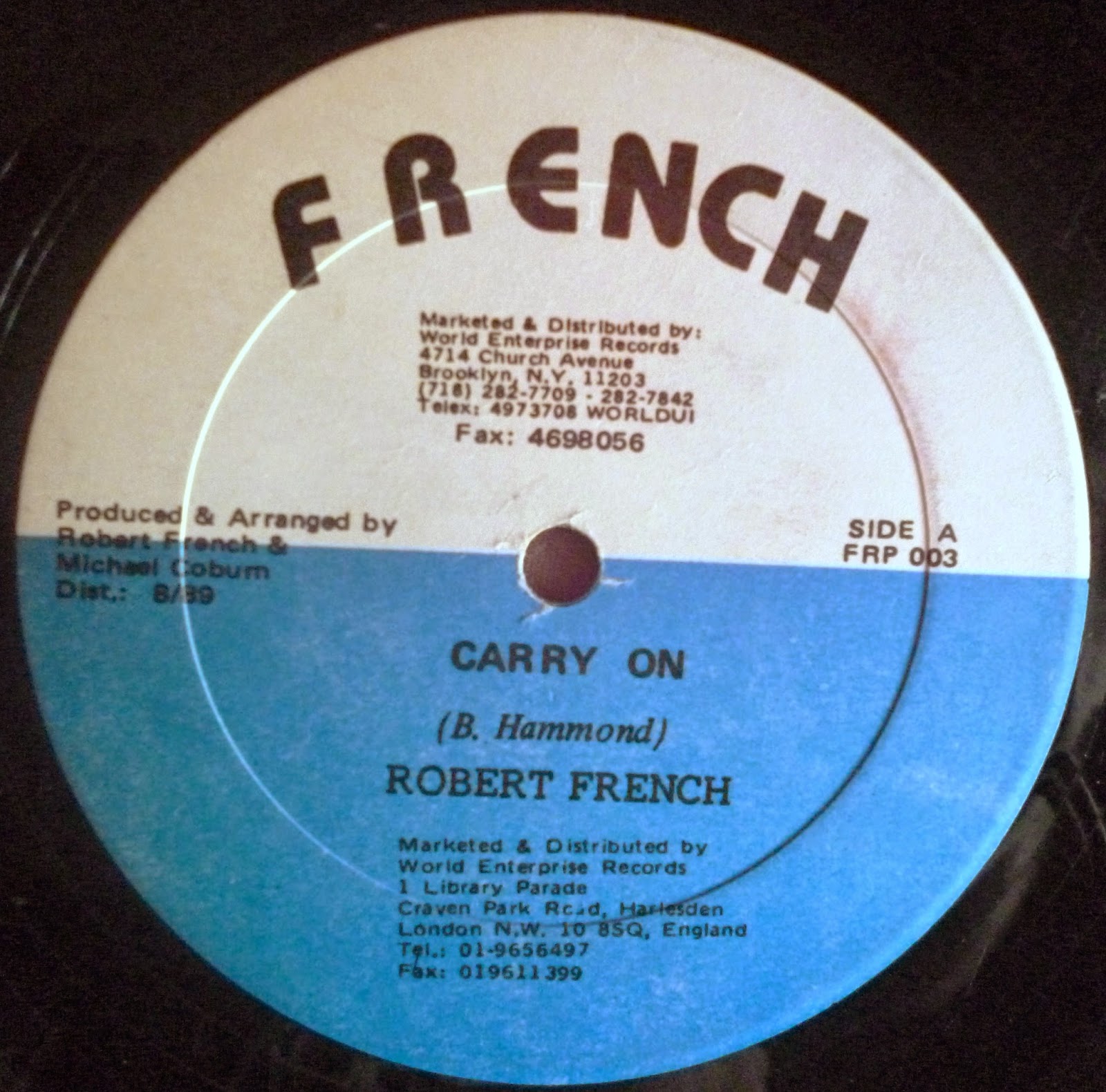 Vybz Collectors 507. CARRY ON ROBERT FRENCH