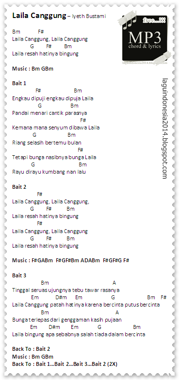 Lirik Lagu Laila Canggung Dan Artinya - Am punai terlepas dari