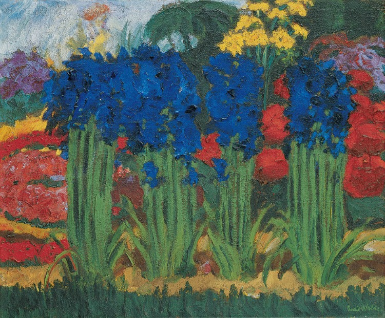 Emil Nolde, Flower Garden (O), 1922. Exposición Painting the Modern Garden: Monet to Matisse